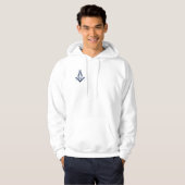 Veste À Capuche L'emblème bleu de loge (Devant entier)