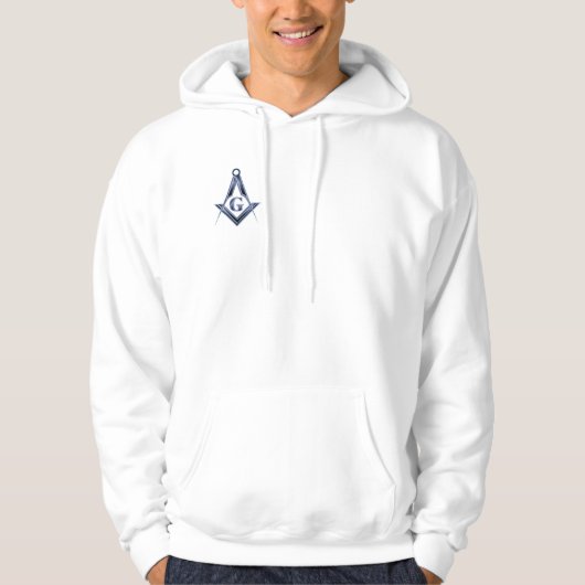 Veste À Capuche L'emblème bleu de loge (Devant)