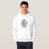 Veste À Capuche L'Enseignant Ne Me Fait Pas Utiliser Ma Voix D'Ens (Devant entier)