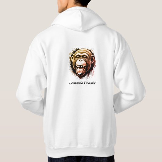 Veste À Capuche Leonardo Phoenix Monkey - Une fusion Whimsical (Dos)