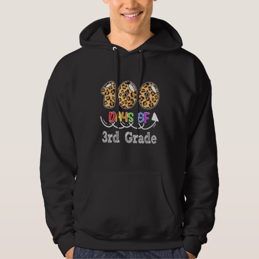 Veste À Capuche Leopard 100 Jours De Troisième Année (Devant)
