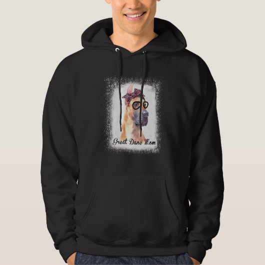 Veste À Capuche Leopard Great Dane Maman Bleached Dachshund Propri (Devant)