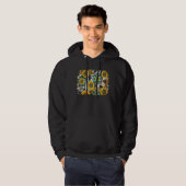 Veste À Capuche Léopard Ouest Rodéo Cachette Gemstone Sunflower B (Devant entier)