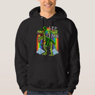 Veste À Capuche Leprawrchaun St Patrick Day T Rex Dinosaur Lepre