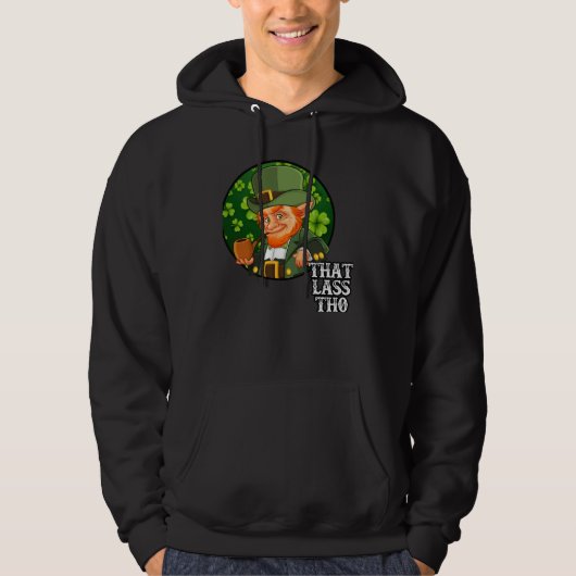 Veste À Capuche Leprechaun de la Saint-Patrick Cette fille là (Devant)