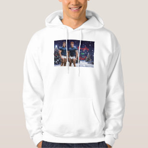 Veste À Capuche Les arbres de Noël lumineux de SlipperyJoe deux mu