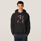 Veste À Capuche Les Choses Que Je Fais Dans Mon Temps Libre Regard (Devant entier)