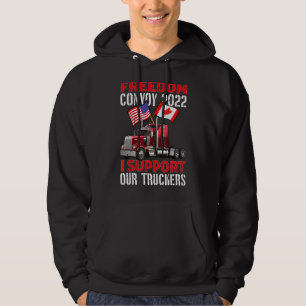 Veste À Capuche Les États-Unis Et Le Canada Appuient Nos Camions!