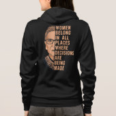 Veste À Capuche Les Femmes Sont Dans Tous Les Endroits Où Les Déci (Dos)