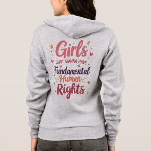 Veste À Capuche Les filles veulent juste avoir des droits humains