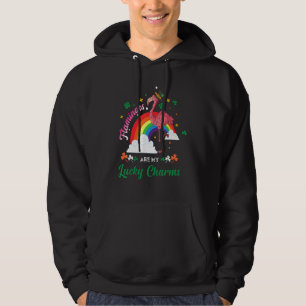 Veste À Capuche Les Flamants roses Sont Mon Lucki Charm Shamrock H