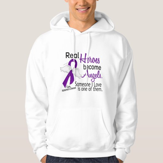 Veste À Capuche Les héros deviennent maladie d'Alzheimer d'anges (Devant)