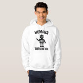 Veste À Capuche Les humains m'excitent (Devant entier)