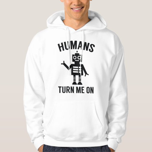 Veste À Capuche Les humains m'excitent (Devant)