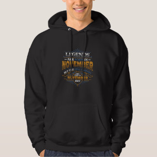 Veste À Capuche Les Légendes Sont Nées En Novembre 1987 Mens Anniv