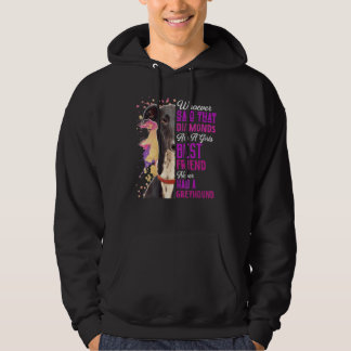 Veste À Capuche Les lévriers sont les meilleurs amis d'une fille D