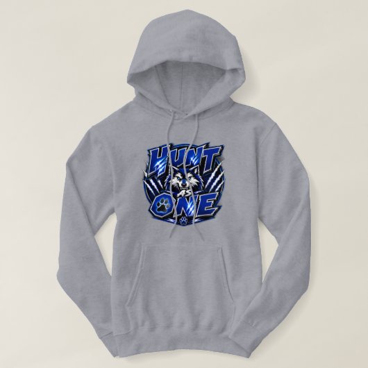 Veste À Capuche Les loups chassent comme un seul (Design devant)