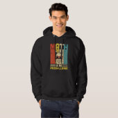 Veste À Capuche Les maths rétro c'est pas un problème Lama Prof de (Devant entier)