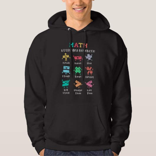 Veste À Capuche Les maths vous gardent en équilibre (Devant)