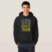 Veste À Capuche Les perdants plaignent les gagnants Train (Devant entier)