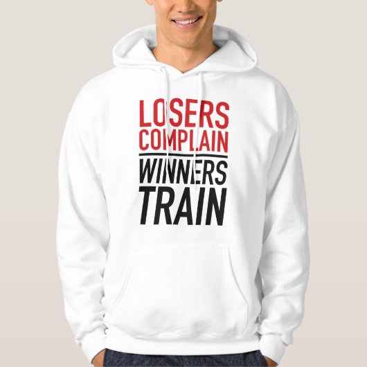 Veste À Capuche Les perdants plaignent les gagnants Train (Devant)