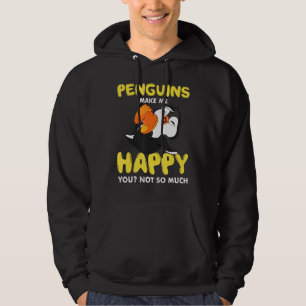 Veste À Capuche Les Pingouins Me Rendent Heureux Et Rient Du Wad D