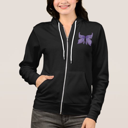 Veste À Capuche Les rêves de papillons (Devant)