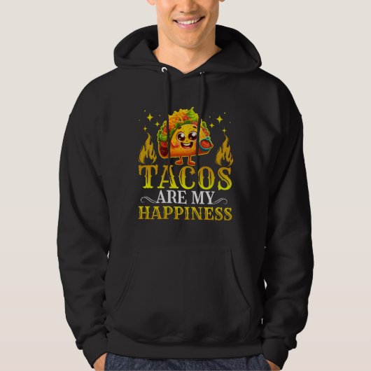 Veste À Capuche les tacos sont mon bonheur (Devant)