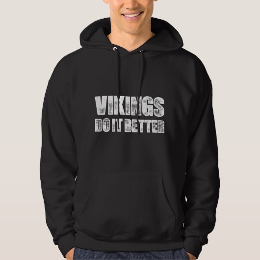 Veste À Capuche Les Vikings le font mieux (Devant)
