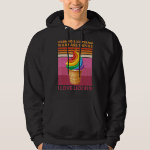 Veste À Capuche Lesbiennes Et Glaces Que J'Aime Licking Vint