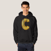 VESTE À CAPUCHE LETTRE C MAJUSCULE CHOUFFET INITIAL (Devant entier)