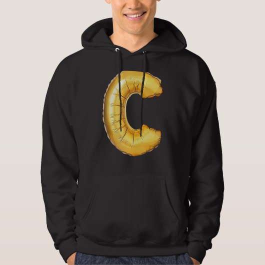 VESTE À CAPUCHE LETTRE C MAJUSCULE CHOUFFET INITIAL (Devant)