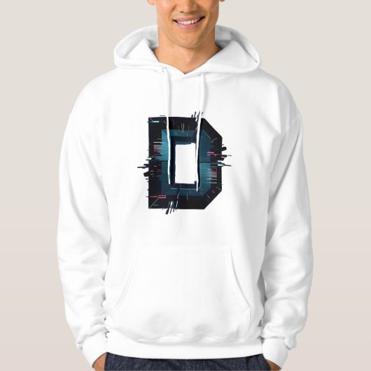 Veste À Capuche Lettre D : Dynamique, Distincte et Confortable ! (Devant)