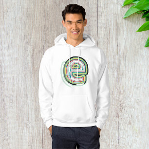 Veste À Capuche Lettre multicolore E Typographie moderne Abstraite
