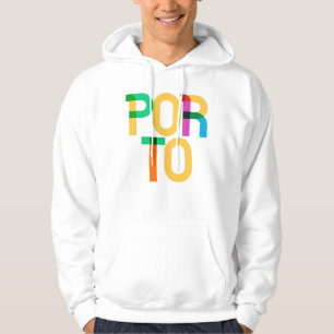Veste À Capuche Lettres Porto Portugal Pop Art