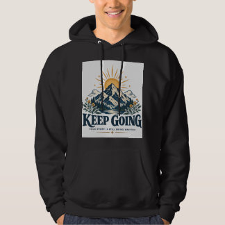 Veste À Capuche Lever de soleil de montagne Continuez Inspiration