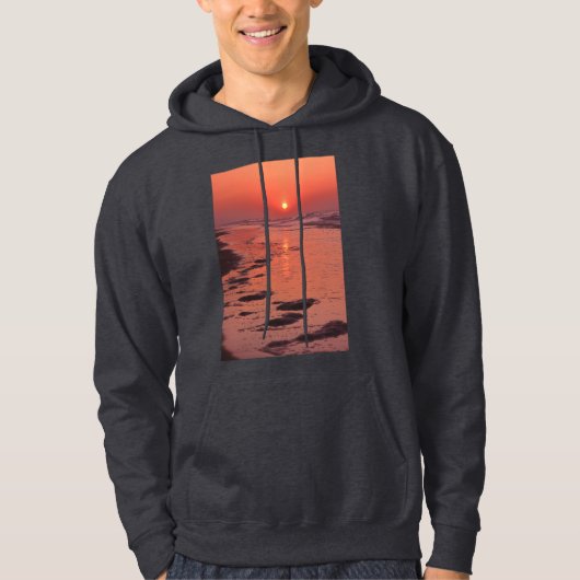 Veste À Capuche Lever Du Soleil, Marée Basse. (Devant)