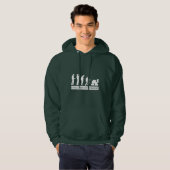 Veste À Capuche L'évolution de la boisson de la Saint-Patrick (Devant entier)