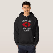 Veste À Capuche Lèvres Bouche Amour Drapeau Marocain Agadir (Devant entier)