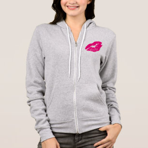Veste À Capuche Lèvres roses de baiser