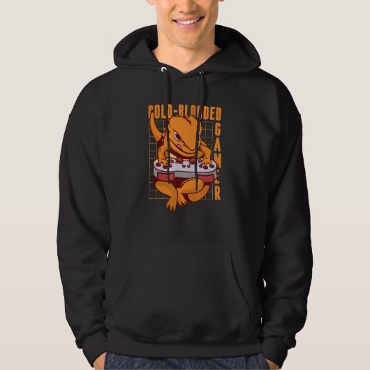 Veste À Capuche Lézard du sang le plus froid (Devant)