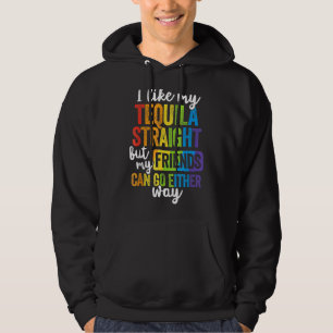 Veste À Capuche Lgbt Ally Tequila Stright Friends Aller Dans L'Une
