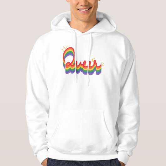 Veste À Capuche LGBT+ Pride. L'amour gay. (Devant)