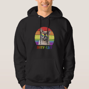 Veste À Capuche Lgbtq Ally Chat Rainbow Gay pride Drapeau Lgbt 26