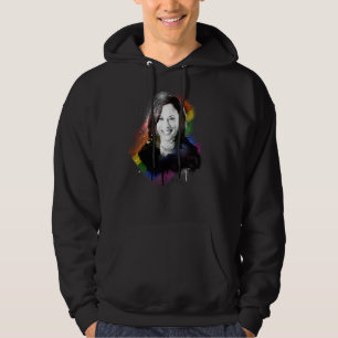 Veste À Capuche LGBTQ Rainbow Kamala Harris Spray Paint Pride