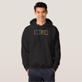 Veste À Capuche Lgbtq Retro Pride Rainbow Colorsflag (Devant entier)