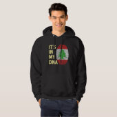 Veste À Capuche Liban Dans Mon Adn Équipe Libanaise Drapeau Liban (Devant entier)