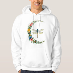 Veste À Capuche Libellule Boho Croissant Lune Signe de Paix Hippie