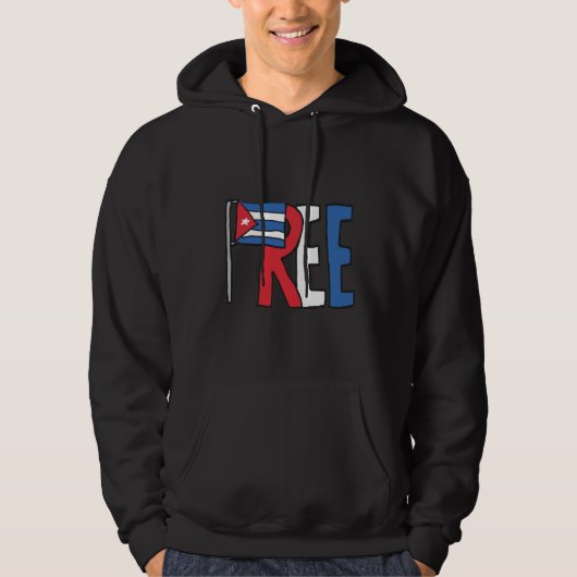 Veste À Capuche Libérer Cuba (Devant)