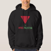 Veste À Capuche Libérer la Palestine | Triangle rouge (Devant)